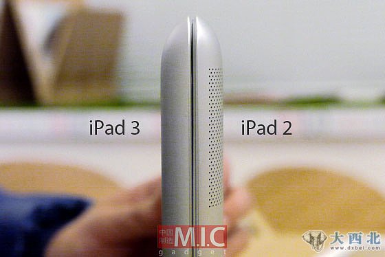 新款iPad與iPad 2的厚度一致，外形也幾無區(qū)別