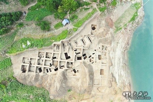 大水田遺址俯瞰圖