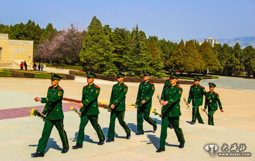 武警甘肅森林官兵祭英烈