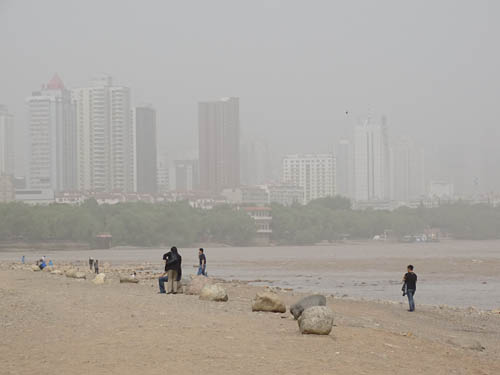 蘭州出現(xiàn)浮沉天氣