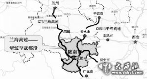 渭武高速公路示意圖