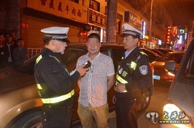 榆中交警集中整治酒后駕駛