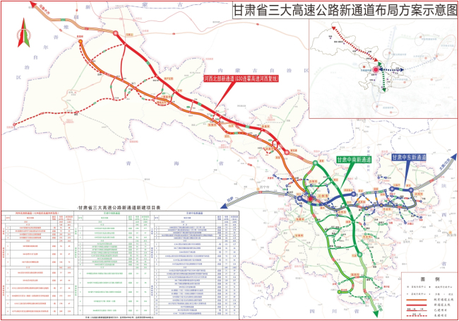 甘肅省“三大高速公路